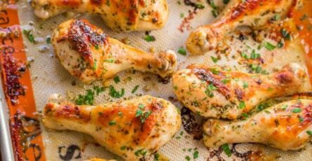 Baked Chicken Legs With Garlic And Dijon 2 600x900