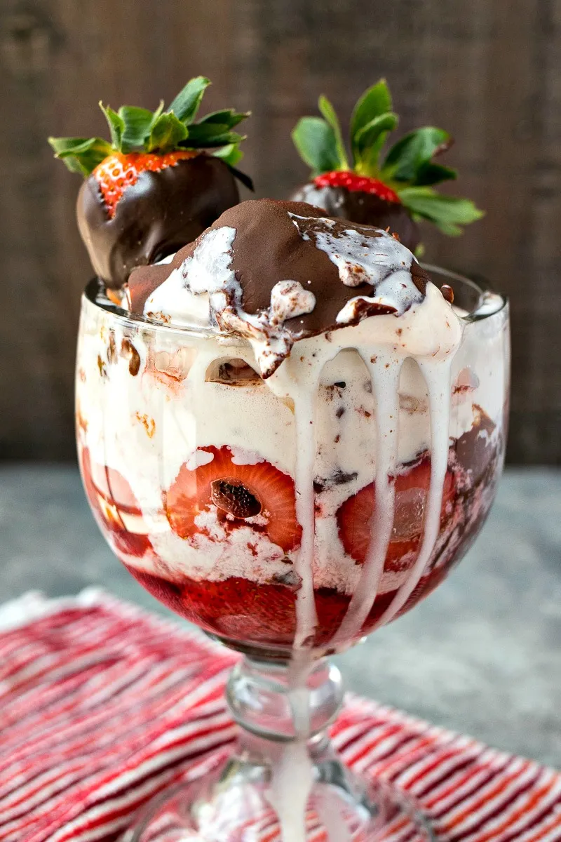 Chocolate Covered Strawberry Sundae Img 5390